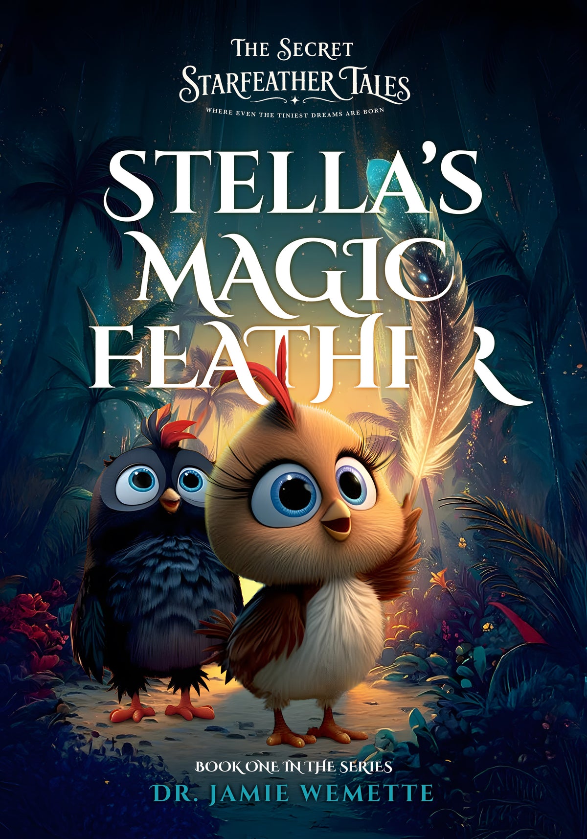 Cover of Stella's Magic Feather, Book One of The Secret Starfeather Tales by Dr. Jamie Wemette
